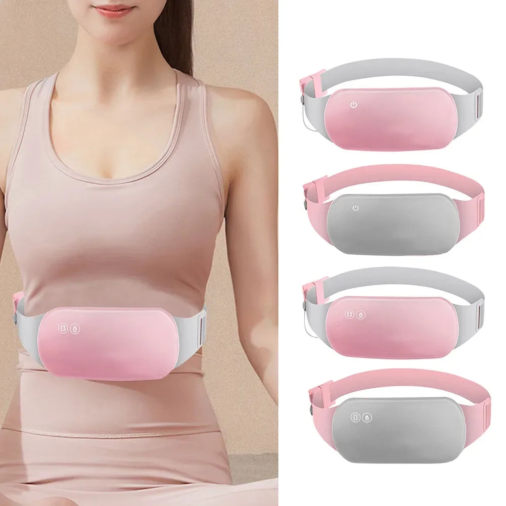Menstrual Heating Pad Warm Palac Hot Waist Belt Relieve Menstrual Pain Hot Compress Massager for Woman Girl Belly Back Heating